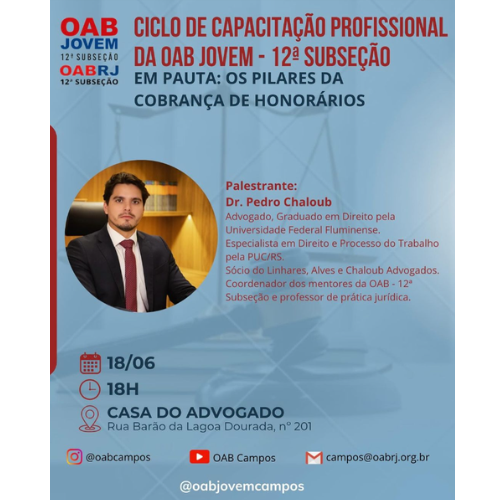 Ciclo de Capacitação Profissional da OAB - Jovem 12ª Subseção