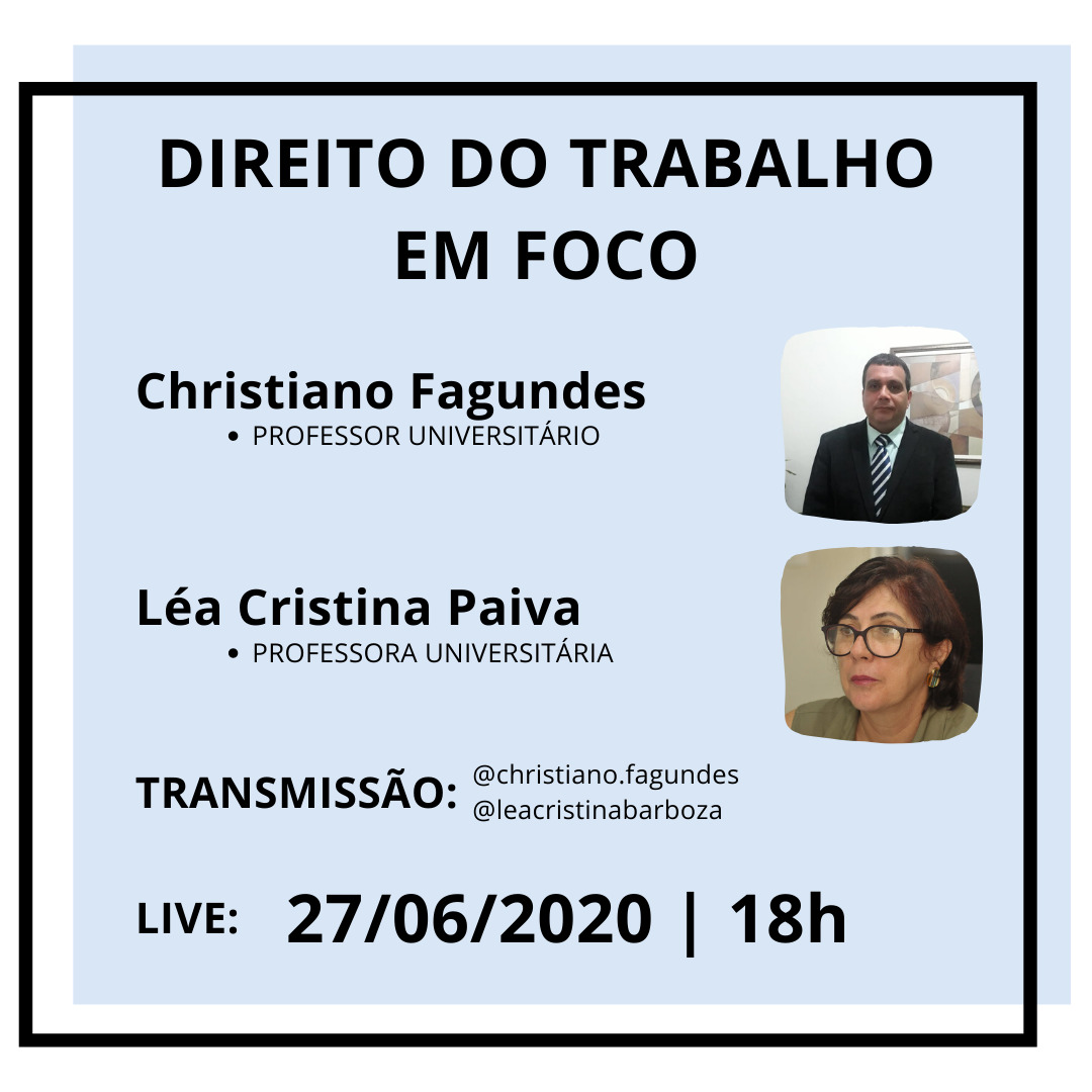 LIVE: DIREITO DO TRABALHO EM FOCO