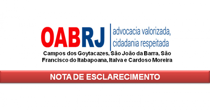 Nota de esclarecimento