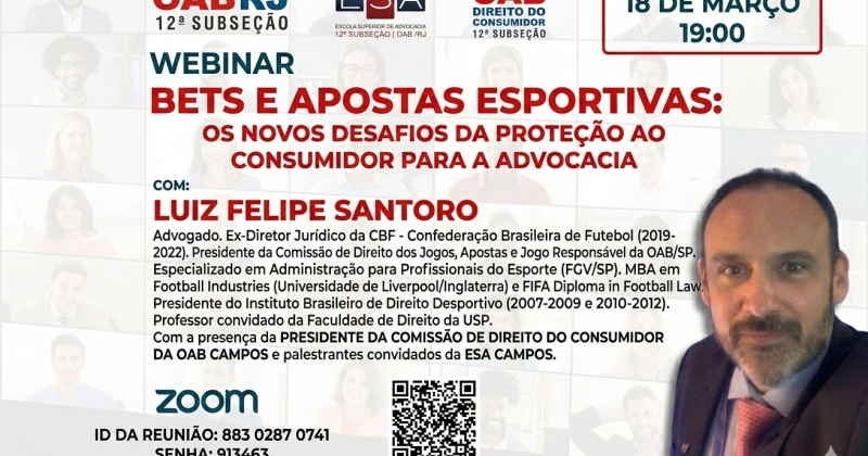 OAB Campos promove Webinar sobre o impacto das 