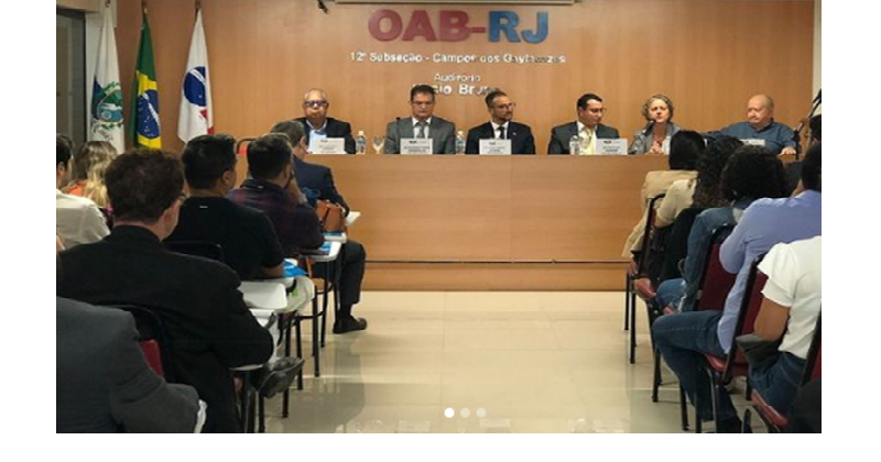 Seminário realizado pela Comissão de Direito Ambiental da 12ª Subseção da OAB-Campos.