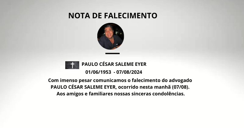 Nota de falecimento