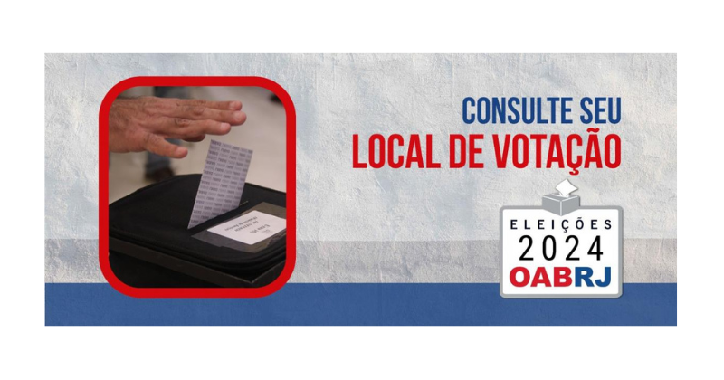 Consulte seu local de votação nas Eleições OABRJ 2024