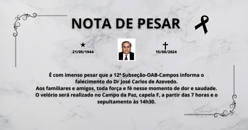 Nota de falecimento