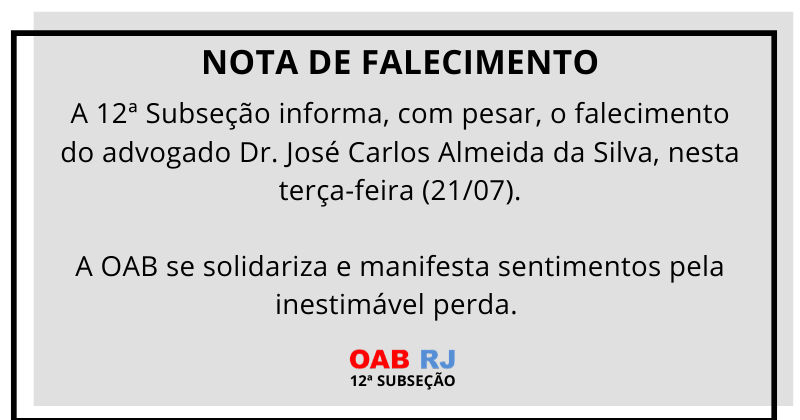 Nota de Falecimento