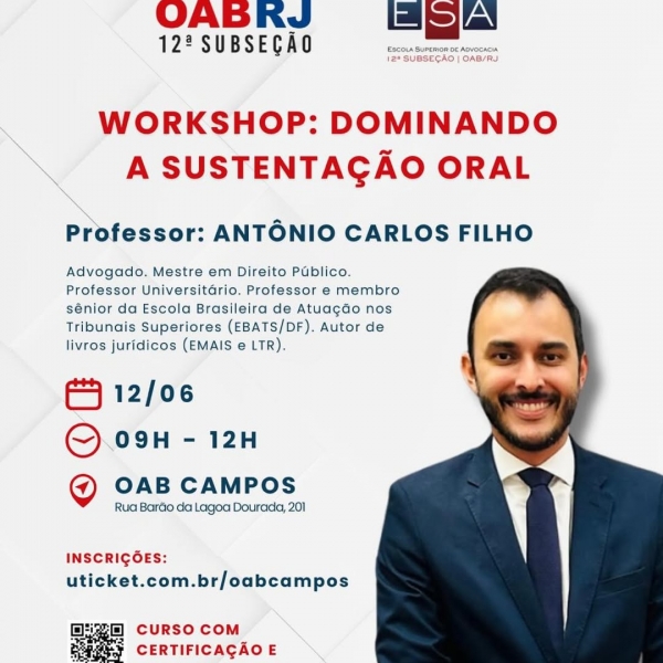 WORKSHOP: DOMINANDO ASUSTENTAÇÃO ORAL