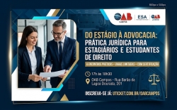 OAB Campos lança curso de Prática Jurídica para estagiários e estudantes de Direito