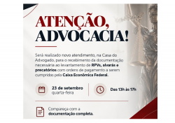 COMUNICADO À ADVOCACIA