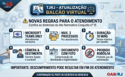 TJRJ atualiza regras para atendimento pelo Balcão Virtual