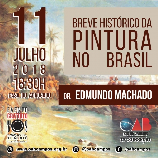 Palestra Gratuita: Breve Histórico da Pintura no Brasil