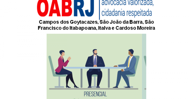 OAB Campos lança pesquisa de opinião sobre audiências presenciais
