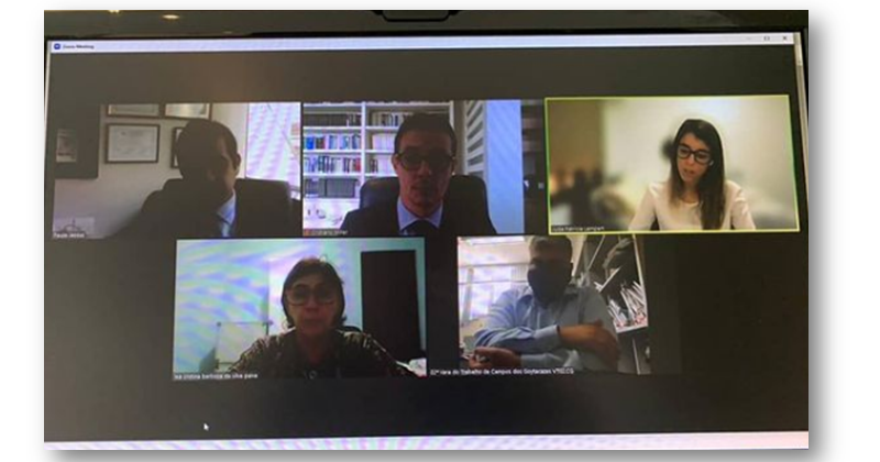 Reunião virtual entre a diretoria da OAB Campos e a 2ª Vara do Trabalho de Campos dos Goytacazes 