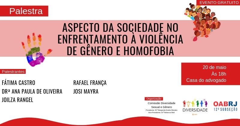 Palestra: Aspecto da Sociedade no Enfrentamento à Violência de Gênero e Homofobia