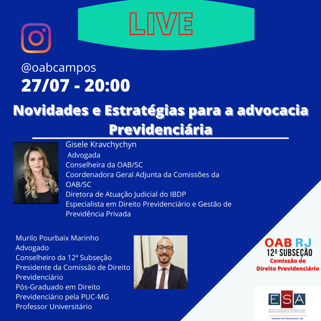Live: Novidades e Estratégias para a Advocacia Previdenciária