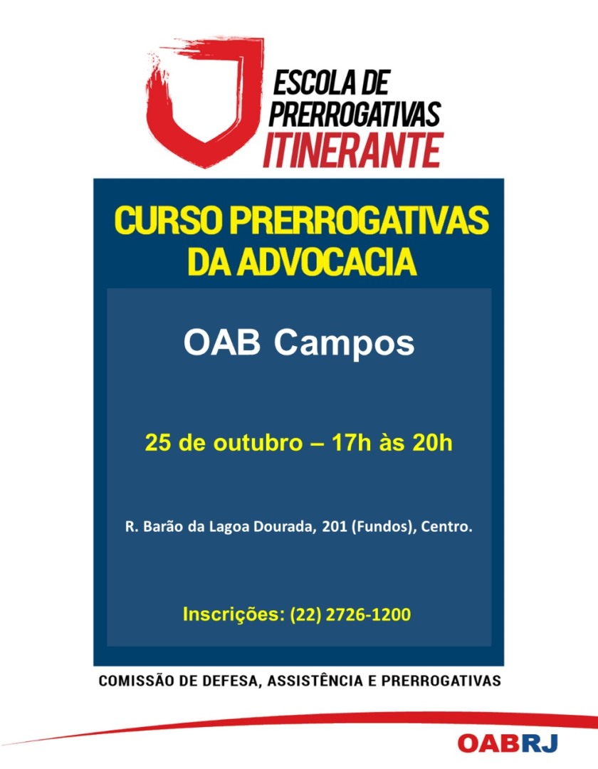 CURSO DE PRERROGATIVAS