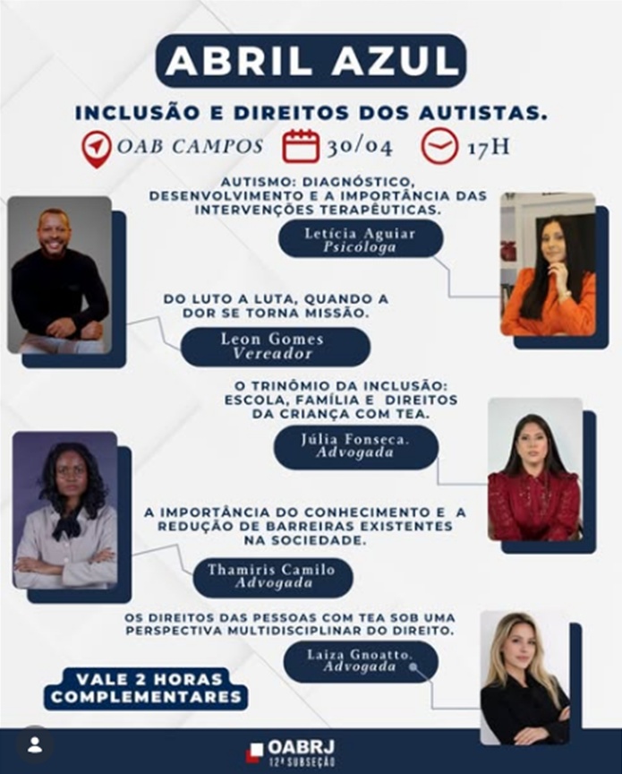 Abril Azul é mais do que uma campanha: é compromisso com inclusão, informação e direitos.