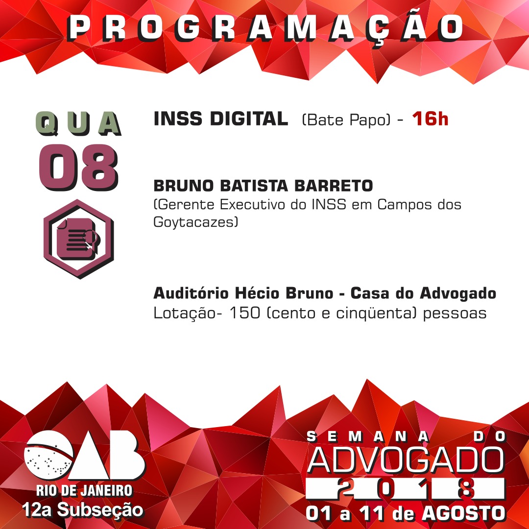 PALESTRA: INSS DIGITAL