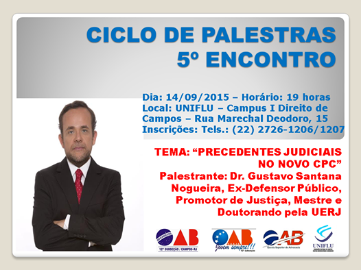 Setembro: 5º Encontro do Novo CPC