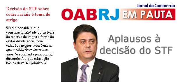 Cotas, só por enquanto - Wadih Damous