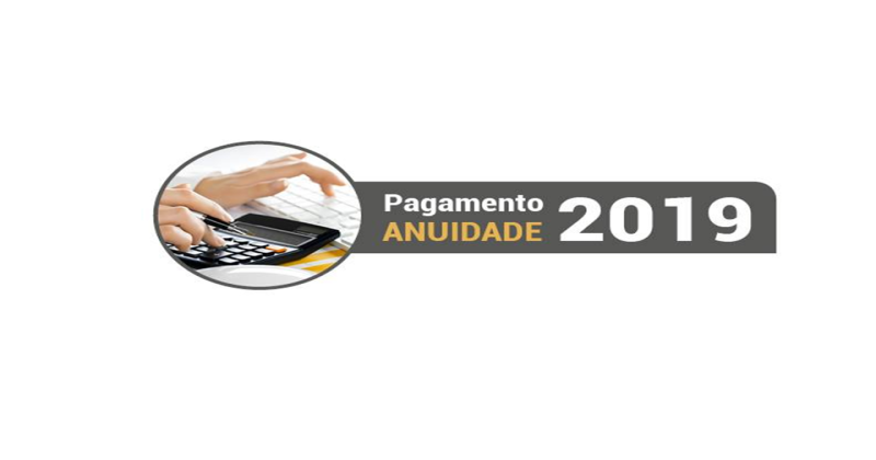 Anuidade de 2019 com desconto até o dia 10/12