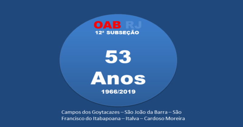Décima Segunda Subseção 53 anos