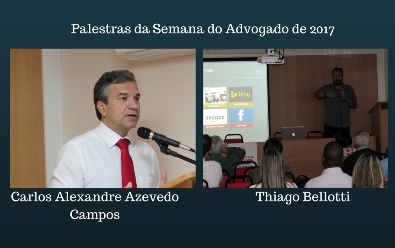 Palestras da Semana do Advogado. Inicio nesta segunda-feira (7/8)