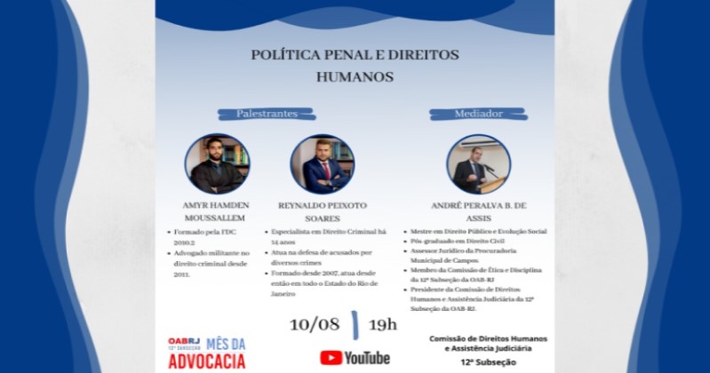 Live: Política Penal e Direitos Humanos