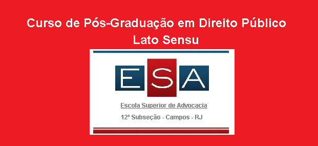 Esa Campos promoverá curso de Pós-Graduação em Direito Público