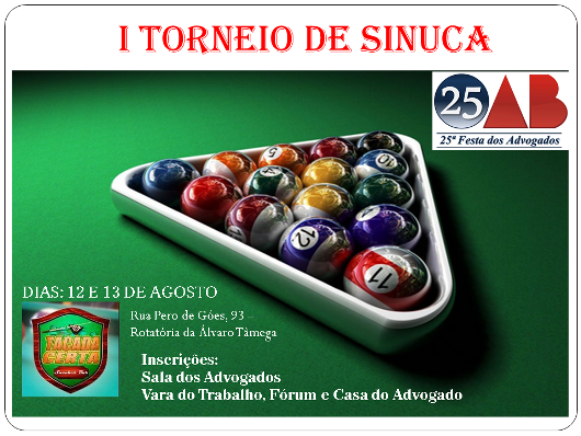 I Torneiro de Sinuca