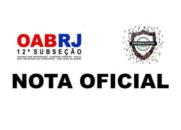 NOTA OFICIAL
