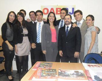 Membros da OAB Jovem na inauguração do novo Escritório Compartilhado