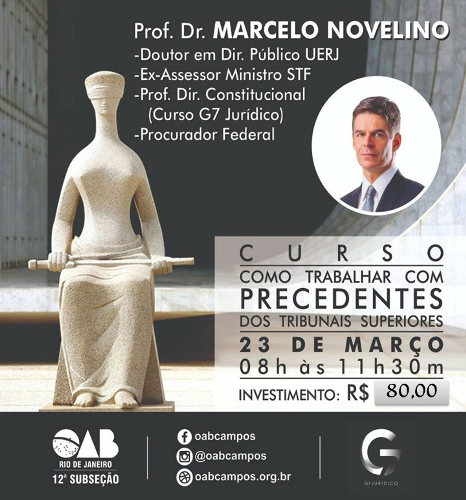 curso COMO TRABALHAR COM PRECEDENTES DOS TRIBUNAIS SUPERIORES