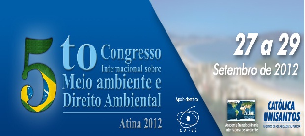 Presidente da CDA particpará do II Congresso Internacional de Direito Ambiental da UniSantos