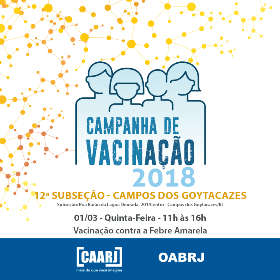 VACINAÇÃO CONTRA A FEBRE AMARELA, em 01/03/2018