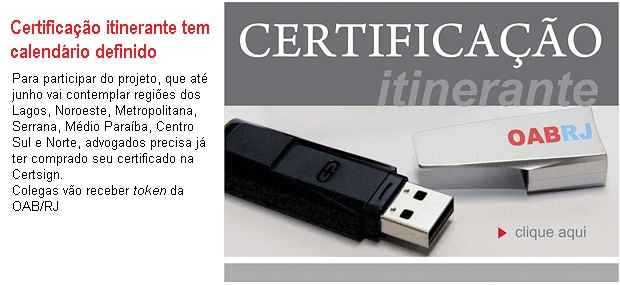 Veja as datas da certificação itinerante até junho