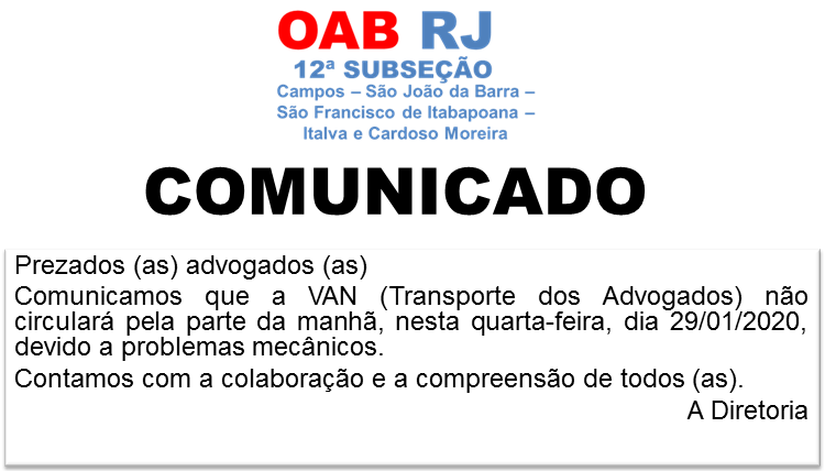 COMUNICADO