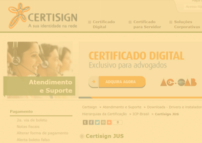 TRT informa que usuários devem atualizar seus certificados digitais