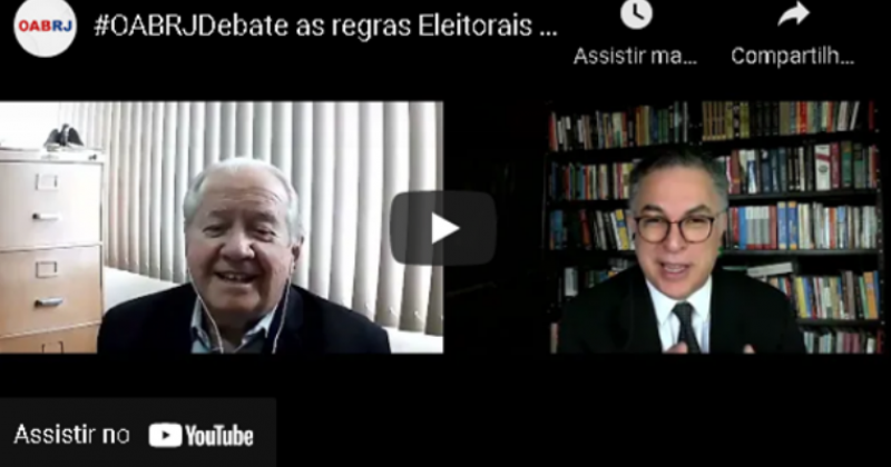 #OABRJDebate explicou regras das Eleições 2021