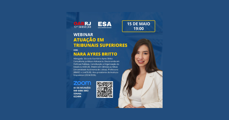 Webinar Atuação em Tribunais Superiores 