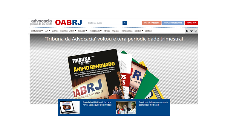 Revista Tribuna da Advocacia volta a circular