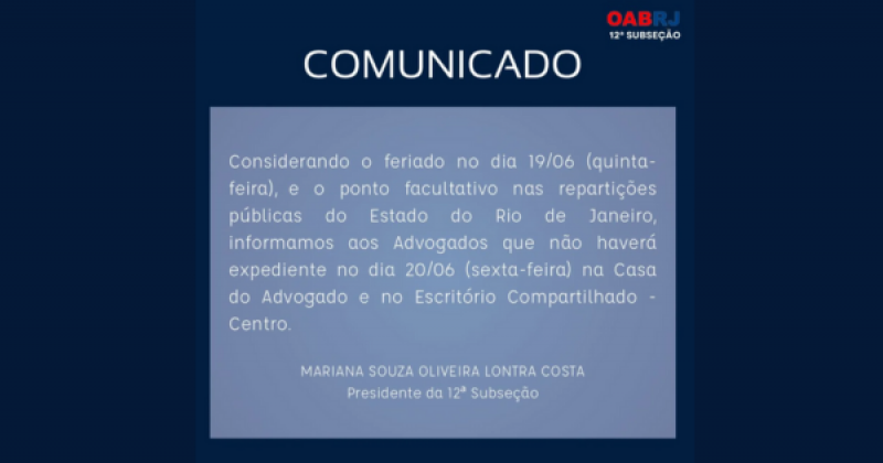 COMUNICADO