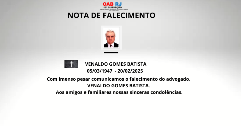 Nota de falecimento