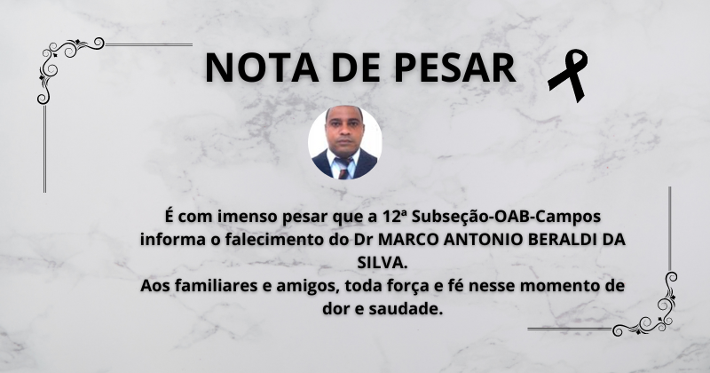 Nota de falecimento