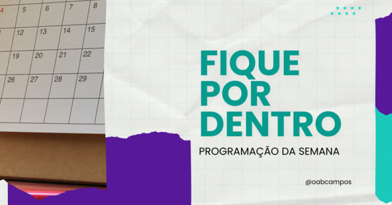 AGENDA DA SEMANA