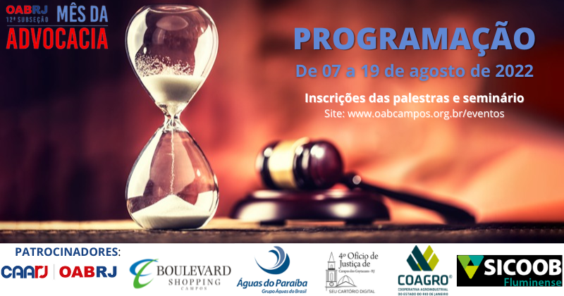 Programação do Mês da Advocacia - 2022