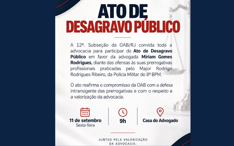 Ato de Desagravo Público