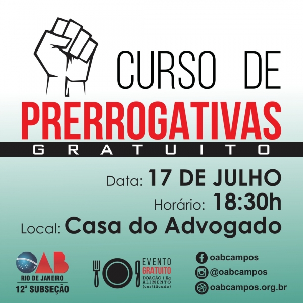 CURSO DE PRERROGATIVAS GRATUITO