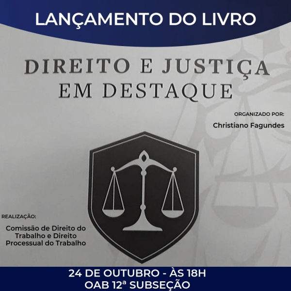 LANÇAMENTO DE LIVRO