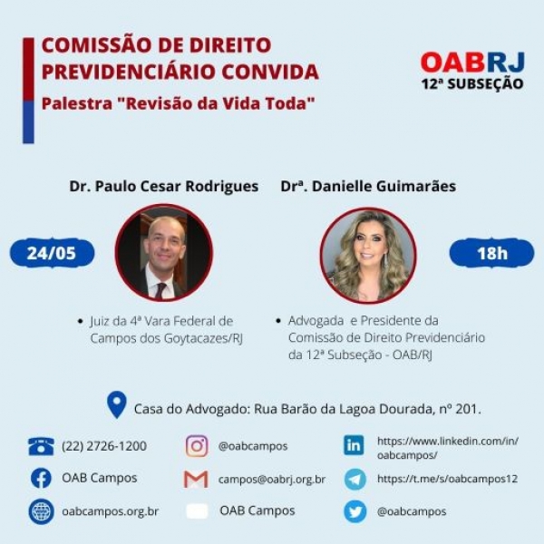 PALESTRA REVISÃO DA VIDA TODA