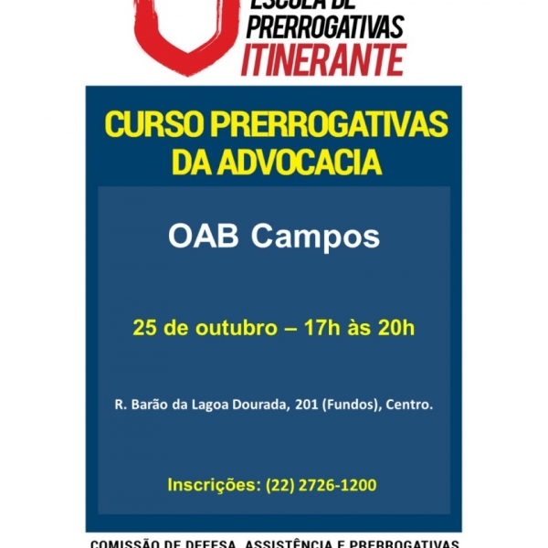 CURSO DE PRERROGATIVAS